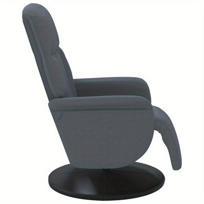 Fauteuil – Relaxfauteuil – Leunstoel – Accentstoel – Loungestoel – Donkergrijs – Massief Houten Frame – Handmatig Verstelbare Rugleuning