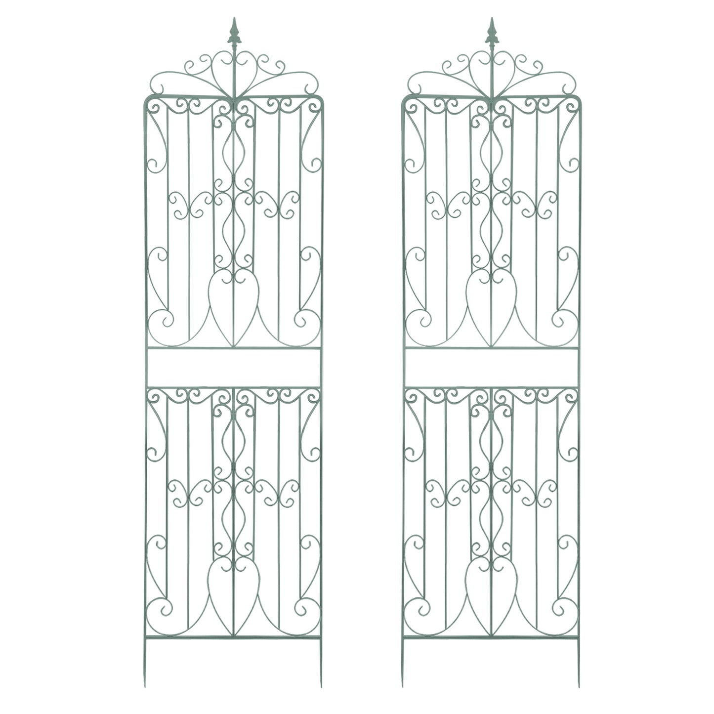 Garden Trellises, Iron Garden Trellis, 2pcs Trellises