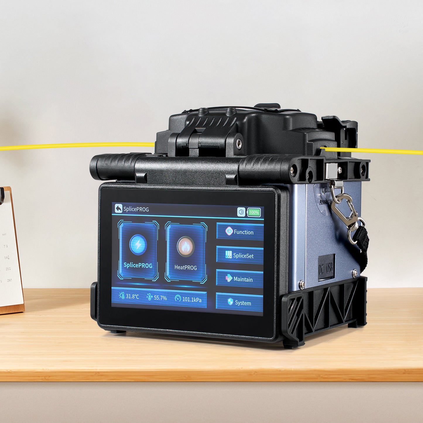 Glasvezel Fusion Splicer – Glasvezellasser – Fiber Optic Splicer – Vezel Lasapparaat – Vezellasser Professioneel – 6 Motoren Kernuitlijning – 5 Inch Touchscreen