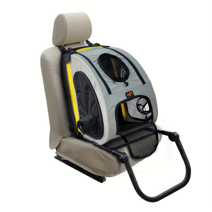 Dierenwagen – Wandelwagen – Hondenbuggy – Huisdierkar – Draagbare Autostoel – 2-in-1 Opvouwbaar Design – Stevig IJzeren Frame Met Ademend 600D Oxford Stof