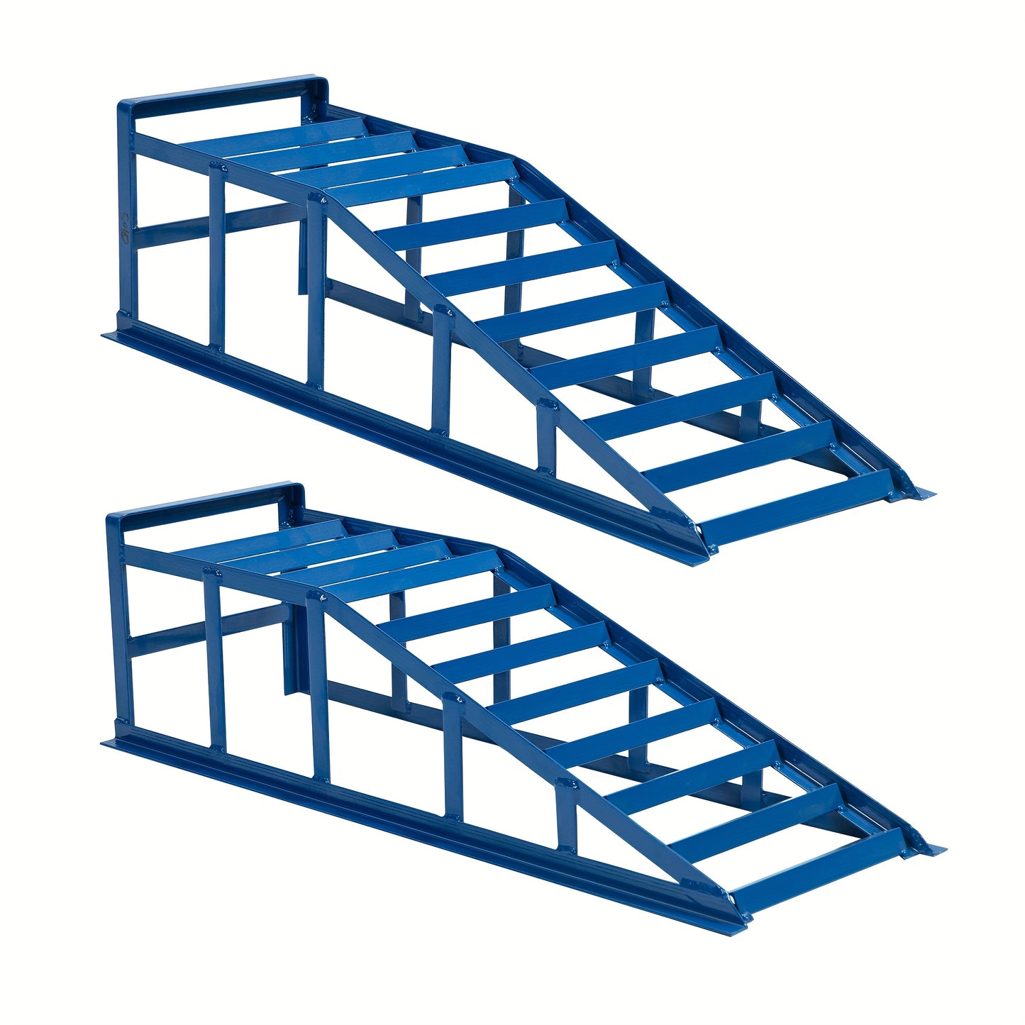 Oplaadrampen – Laadrampen – Hefplateau – Autoliften – Auto Ramps – Draagvermogen 2000 kg – Geschikt Voor Banden Tot 265 mm – Stalen Constructie – Hellingshoek 23 Graden – Blauw