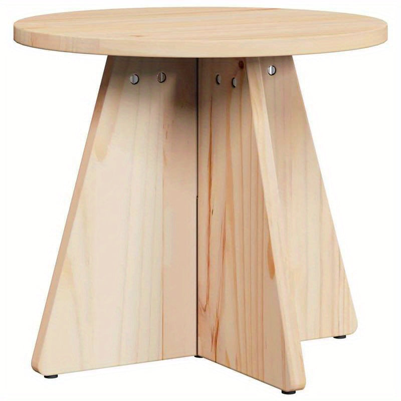 Coffee table 3pcs Natuurlijk 49 x 49 x 30cm solid pinewood Removable, suitable for indoor use and suitable for all seasons, Seasonal Home Accessory, Versatile Table Set, Modern Coffee Table, Sleek Home Decor, Durable Wood Fur