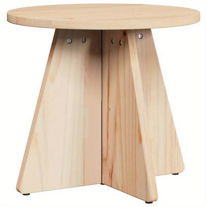 Coffee table 3pcs Natuurlijk 49 x 49 x 30cm solid pinewood Removable, suitable for indoor use and suitable for all seasons, Seasonal Home Accessory, Versatile Table Set, Modern Coffee Table, Sleek Home Decor, Durable Wood Fur