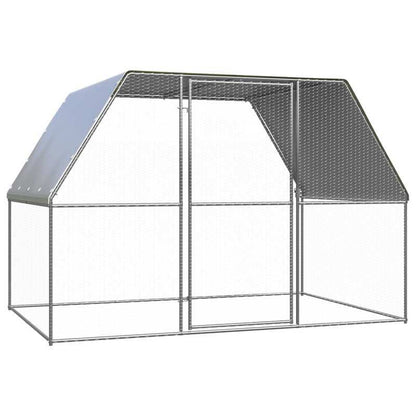 Kippenren – Buitenren – Kippenhok – Pluimveerek – Draadren – 3x2x2 meter – Gegalvaniseerd Staal – Weerbestendig & Duurzaam