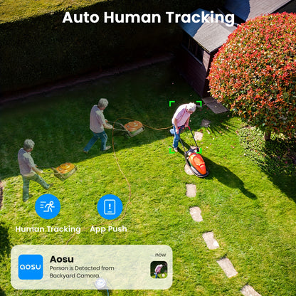 Draadloze Beveiligingscamera – Buiten Camera – Zonnepaneel Camera – Wifi Camera – Surveillance Camera – 2 Stuks – 5MP Nachtzicht – Panoramische PTZ Met Bewegingssensor