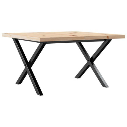 Modern X-Frame Coffee Table - Heavy-Duty Pine Wood & Steel Construction, Lightweight Living Room Center Table, Easy Assembly, Minimalist Industrial Design for Indoor/Outdoor Use - Space-Saving Furniture for Apartments, Houses