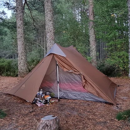 Bivakzak – Lichtgewicht Tent – Backpackingtent – 2-Persoons Tent – Kampeertent – Ultralicht 1,36 kg – Duurzaam Siliconen Nylon
