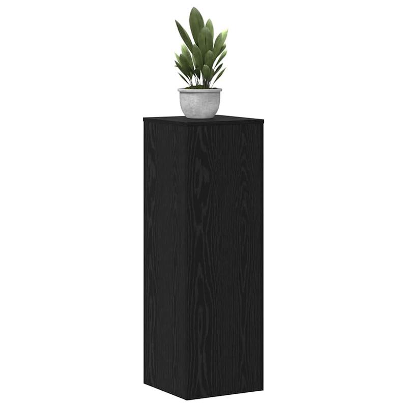Plantenstandaard – Plantenhouder – Plantentafel – Bloemenrek – Bloempotstandaard – Zwart Eikenhout – 33x33x100 cm – Modern Design – Duurzaam & Robuust