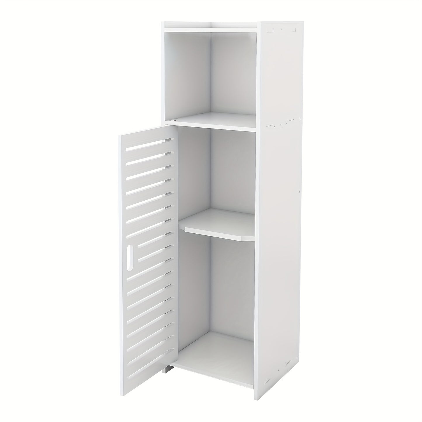 Badkamerkast – Opbergkast – Kolomkast – Badmeubel – Wastafelonderkast – Lichtgewicht PVC – Compact 23x22x78 cm
