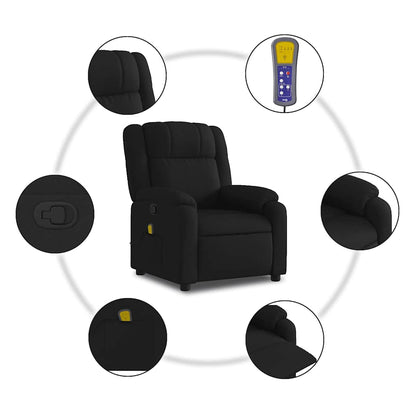 Massagestoel – Relaxstoel – Massage Fauteuil – Ontspanningsstoel – Massagezetel – Handmatig Verstelbaar – Stevig Hout & Metaal Frame