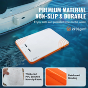 Waterhangmat - 8x5ft - multifunctionele opblaasbare hangmat - makkelijk mee te nemen - relaxed in het water liggen - geniet van de zon, in het koele water - QUORE