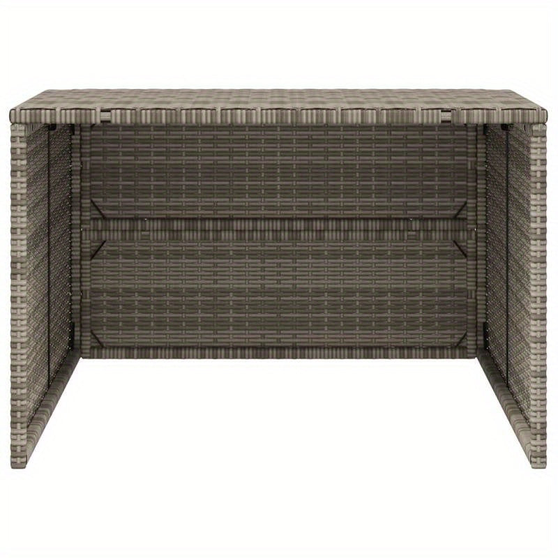 Grasmaaier Hoes – Maaierbescherming – Robotmaaier Cover – Tuinmachine Hoes – Waterafstotende Beschermhoes – Grijs – Polyrattan Materiaal – 86 x 90 x 52/57 cm
