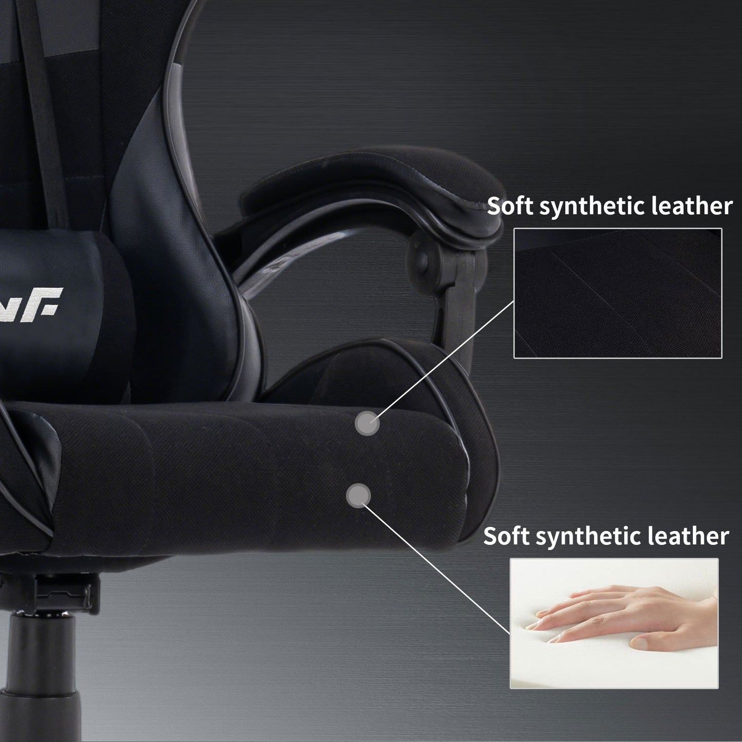 Gaming Chair – Gamingstoel – Bureaustoel – Ergonomische Stoel – Draaistoel – Met Voetensteun – Memory Foam Comfort – Verstelbare Hoofd- en Lendensteun – Groen