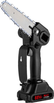 Elektrische stokzaag - 6 inch - 40000 RPM -  18V Batterij - 3500W - UniversalHedgePole - Heggenschaar op steel - Zwart - QUORE