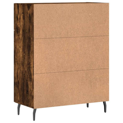 Classic Hardwood Dining Cabinet with Lockable Doors - 69.5x34x90cm Large Core Board Storage Sideboard, Finish, No Electricity Needed