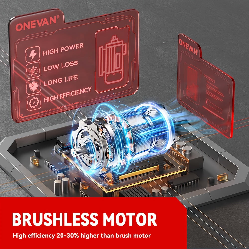 Accuboormachine – Accuschroevendraaier – Schroefmachine – Boormachine – Elektrische Schroevendraaier – 2 Batterijen – 3100 N·m Hoog Koppel – LED Werkverlichting