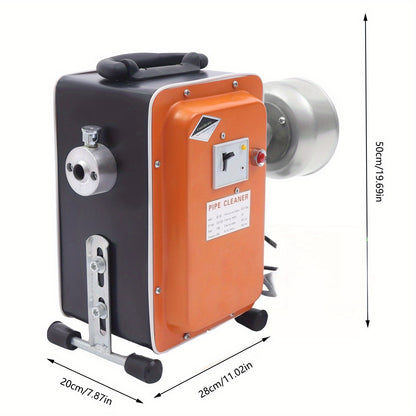 Goodslinesshop 750 W Pipe Cleaning Machine, Excavator Spring, Pipe Cleaning Machine, Drain Cleaner for Pipe Diameter: 20-150mm [High-Quality Shop Now!], Excavator Spring Removal, Sewer Line Cleaning, Excavator Spring Remover,