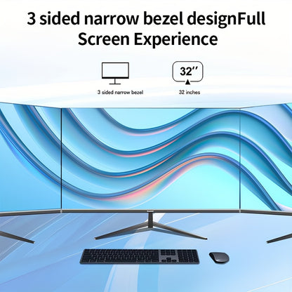 32-inch 4K Monitor – UHD Computerscherm – Frameloos Scherm – IPS Scherm – VESA Monitor – 60Hz Verversingssnelheid – Direct Facing Design
