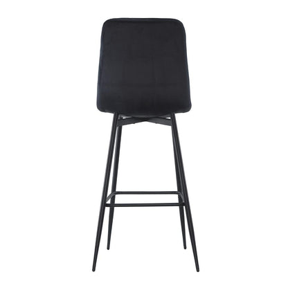 Velvet Fauteuils – Fluwelen Stoelen – Lounge Fauteuils – Zachte Relaxstoelen – Set Van 2 – Polyester Velvet Bekleding – Zwart Houten Frame