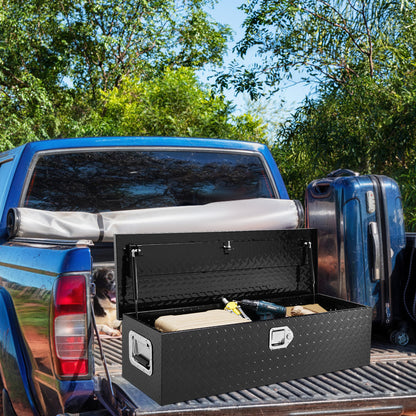 Aluminium Gereedschapskist – Opbergkist – Tool Box – Chest Box – Opbergbak – Lichtgewicht Diamond Plate – Weerbestendig Slot