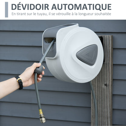 Luchtslanghaspel – Persluchtslanghaspel – Slanghaspel Compressor – Automatische Slanghaspel – Wandslanghaspel – 15 Meter + 1,4 Meter Slanglengte – 180° Draaibaar Met Veiligheidsrem
