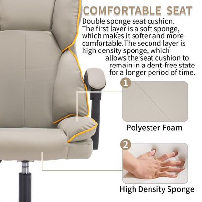 Executive Office Chair with Foot Rest High Back Office Chair Computer Gaming Chairs Black