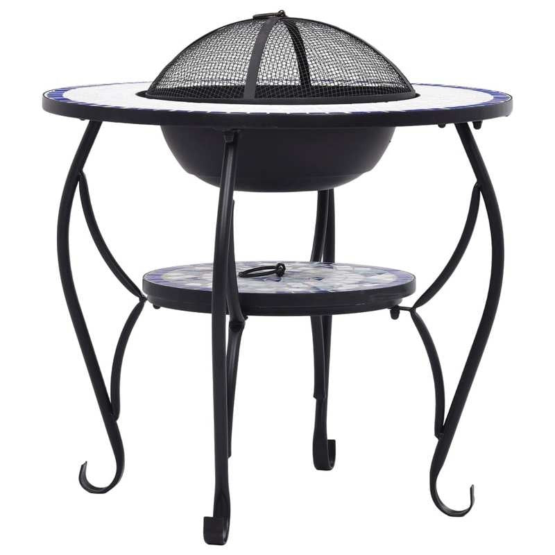 68cm Blue and White Fireplace Table Suitable for Fireplace Side Storage Living Room Decoration Matching Leisure Items Placement, Home Decor, Leisure Item Holder, Decorative Table, Display Stand, Accent Table, Fire Pit Outdoor