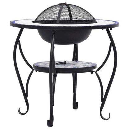 68cm Blue and White Fireplace Table Suitable for Fireplace Side Storage Living Room Decoration Matching Leisure Items Placement, Home Decor, Leisure Item Holder, Decorative Table, Display Stand, Accent Table, Fire Pit Outdoor