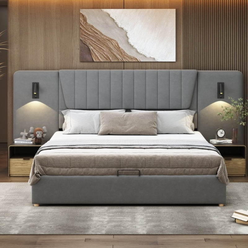 Uitschuifbare Slaapbank – Bedbank – Logeerbed – Sofa Bed – Slaapsofa – Stevig Massief Houten Frame – Inclusief Opbergruimte