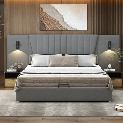 Uitschuifbare Slaapbank – Bedbank – Logeerbed – Sofa Bed – Slaapsofa – Stevig Massief Houten Frame – Inclusief Opbergruimte