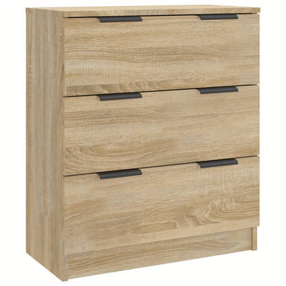 Dressoir – Kast – Sideboard – Opbergmeubel – Commodes – Houtlook Sonoma Oak – 3 Laden – Zonder Elektriciteit