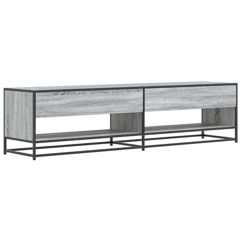 TV cabinet gray sonica 180.5x40x46cm wood material,  Minimalist Style, Sleek Design, Furniture Piece, Entertainment Center, Family Homes, Apartment Living
