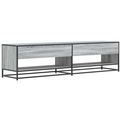 TV cabinet gray sonica 180.5x40x46cm wood material,  Minimalist Style, Sleek Design, Furniture Piece, Entertainment Center, Family Homes, Apartment Living