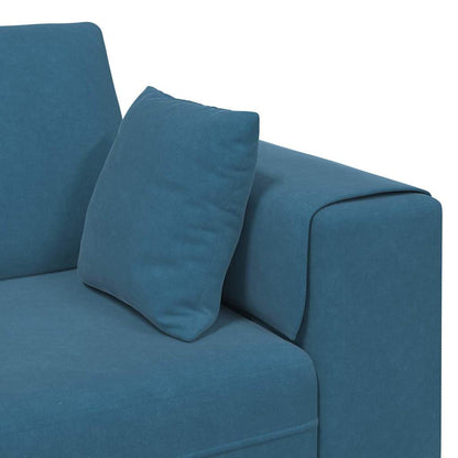 Velvet Bank – Fluwelen Sofa – Zitbank – Loungebank – Slaapbank – Zacht Fluweel – Stevig Houten Frame – Turquoise Zonder Ottoman