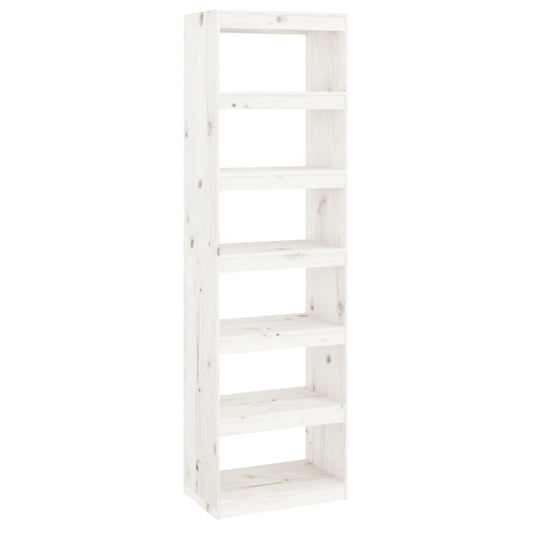 Boekenkast – Boekenrek – Opbergkast – Vakkenkast – Wandkast – Massief Dennenhout – 6 Vakken – Wit