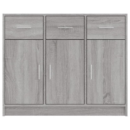Dressoir – Kast – Opbergmeubel – Bufetkast – Sideboard – Sonoma Grijs – Compact 91x28x75 cm – Duurzaam Plaatmateriaal