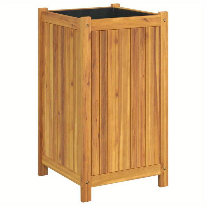 Bloemrek – Plantenstandaard – Bloemenstandaard – Plantenrek – Bloemhouder – Acaciahouten Afdekking – Compact Formaat 42x42x75 cm