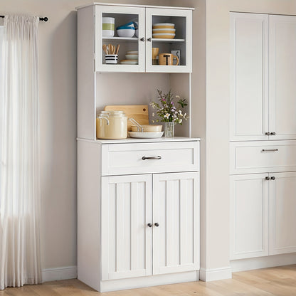 Bergkast – Opbergkast – Kast – Kledingkast – Dressoir – Witte kast – Grote capaciteit – Verstelbare planken – Stevig en duurzaam – Modern design