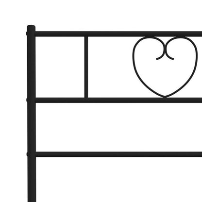Bedframe – Metalen Bed – Tweepersoonsbed – Slaapbank – Bedombouw – 160x200 cm – Inclusief 2 Matrassen & 2 Hoofdborden – Zwart Metaal Met Gouden Accenten – Voorgemonteerd & Ruimtebesparend
