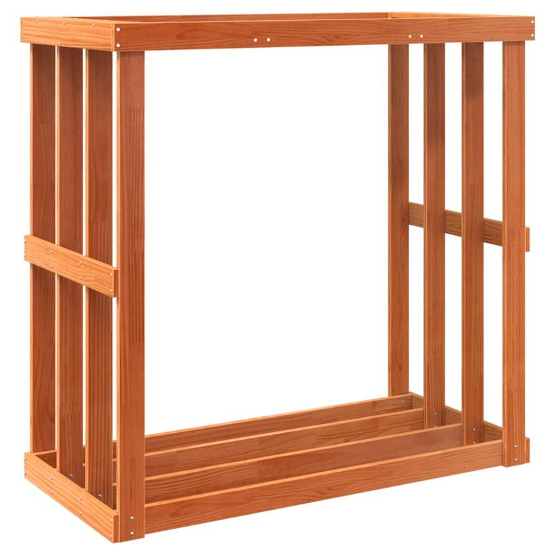 Houtopslag – Brandhout Rek – Haardhout Opbergkast – Buiten Houtrek – Houtberging – Massief Hout – Afdekking Tegen Regen – 109x52x106 cm