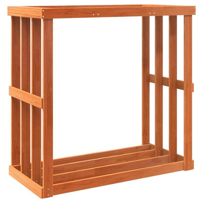 Houtopslag – Brandhout Rek – Haardhout Opbergkast – Buiten Houtrek – Houtberging – Massief Hout – Afdekking Tegen Regen – 109x52x106 cm