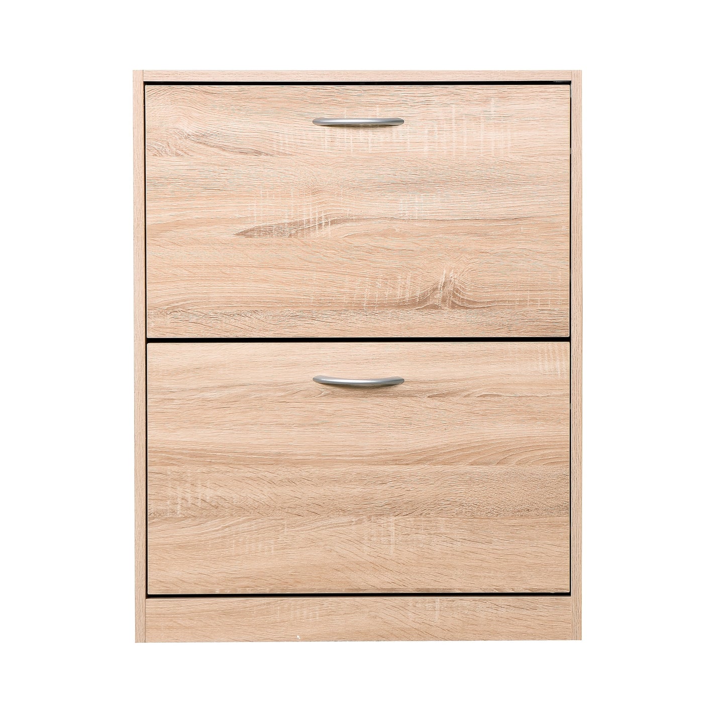 Schoenenkast – Opbergmeubel – Schoenenrek – Halmeubel – Schoenenopberger – Metaal – 2 Klapdeuren – 2 Lagen – Compact Design – Vloermontage