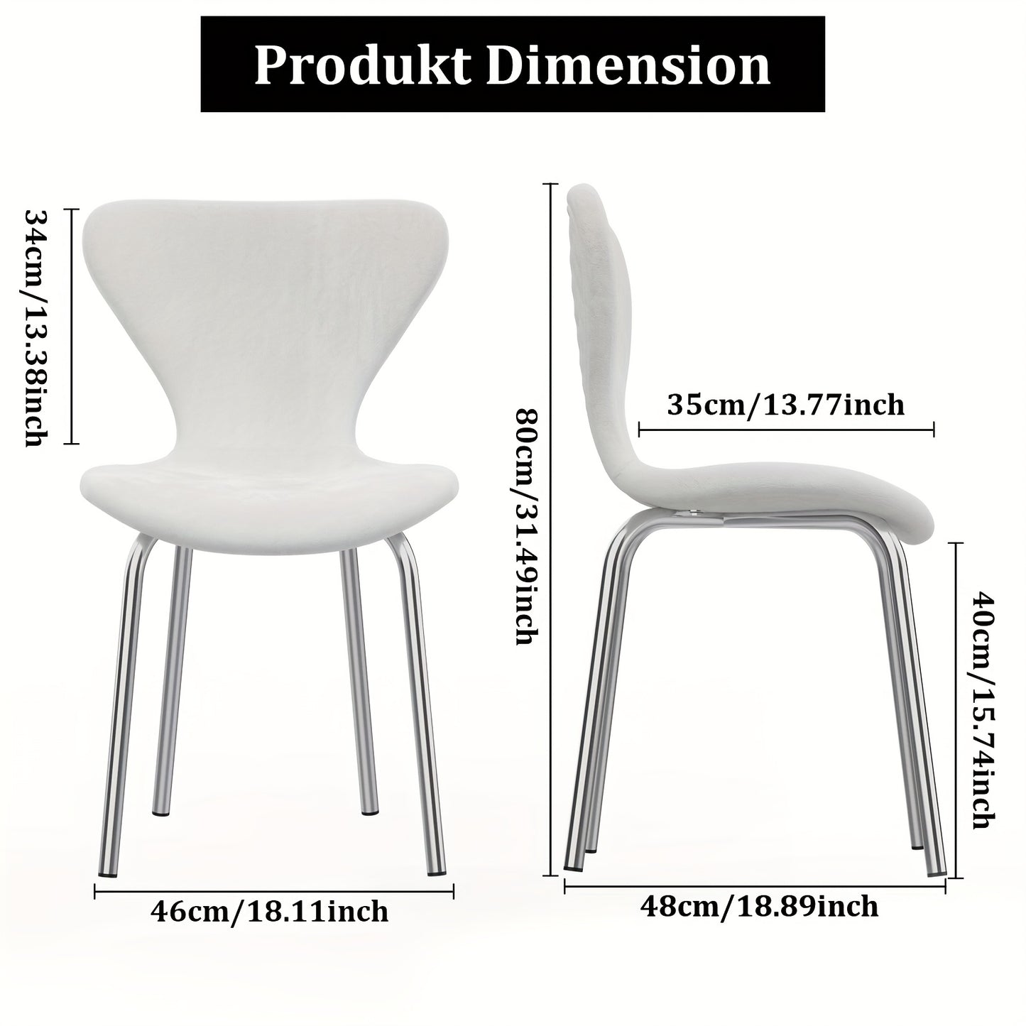 Bureaustoel – Kantoorstoel – Eetkamerstoel – Draaistoel – Stoelenset 2 Stuks – Ergonomisch Ontwerp – Zachte Velvet Bekleding