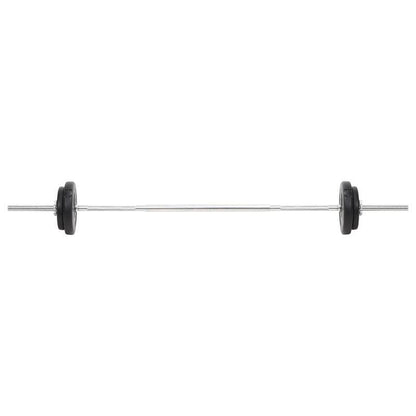 Langhantel- en Kurzhantelset – Halterset – Dumbbellset – Gewichtset – Fitnessset – Verstelbare Halterschijven – Ruimtebesparend Design