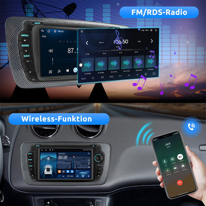 7-inch Touchscreen Autoradio – Multimedia Speler – Navigatiesysteem – Inbouw Radio – Auto Entertainment – Draadloze CarPlay & Android Auto – GPS Met Wi-Fi