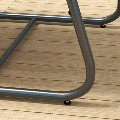 Tuinmeubelset 4-Delig – Balkonset – Terrasmeubilair – Buitenmeubels – Loungeset – Crèmewit – Weerbestendig Mesh – Gepoedercoat Stalen Frame