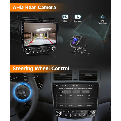 Autoradio – Android Autoradio – Car Stereo – Multimedia Speler – Auto Radio – 10,1 Inch HD Touchscreen – Draadloze CarPlay & Android Auto – Inclusief AHD Camera en Microfoon