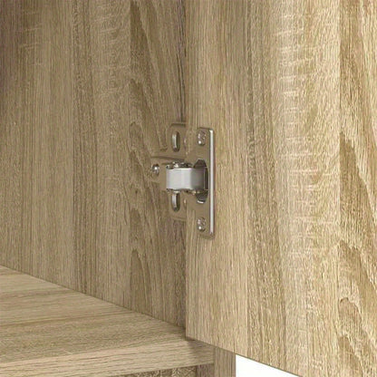 Dressoir – Kast – Opbergkast – Ladekast – Buffetkast – Hardhouten Sonoma Eik – Compact 73x31x90 cm