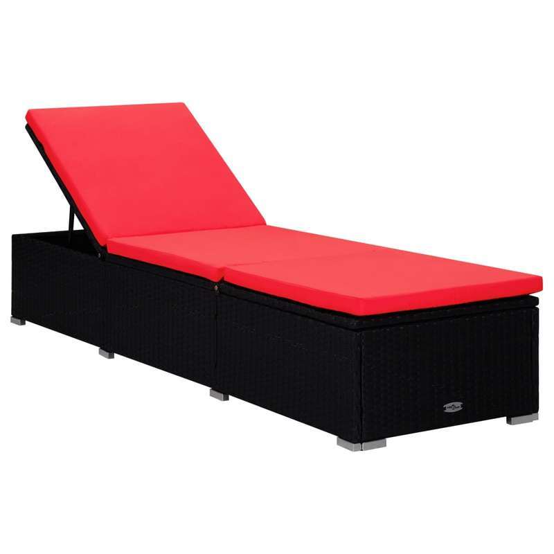 3pcs Easy Assembly Garden Lounge Chairs with Adjustable Headrests - Ergonomic Outdoor Recliners, Durable Black Resin, Perfect for Patio, Poolside, or Backyard Relaxation, Patio Furniture, Poolside Seating, Modern Lounge Chair
