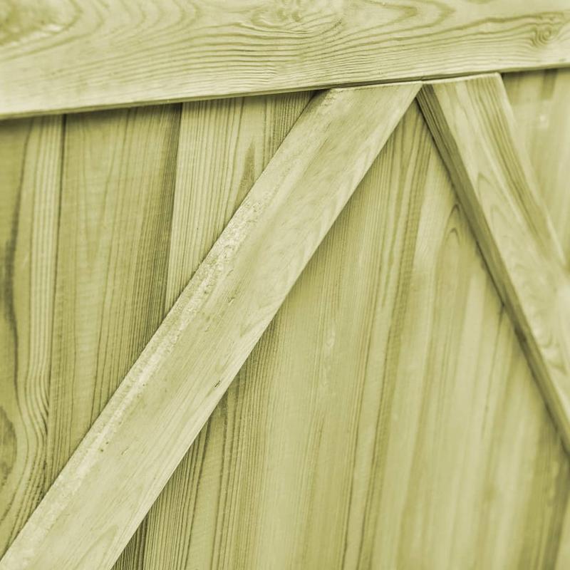 Tuinpoort – Tuintoegang – Houten Poort – Grenen Poort – Dubbele Poort – Geïmpregneerd Grenenhout – Set Van 2 – 300 x 100 cm Groot Formaat